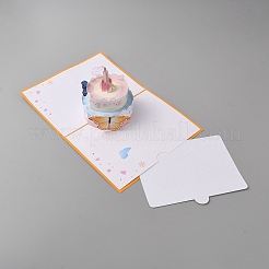 3D-Kuchen-Popup-Grußkarte aus Papier&nbsp;AJEW-WH0038-42