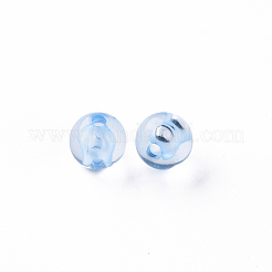 透明なアクリルビーズ  ラウンド  コーンフラワーブルー  8x7mm  穴：2mm  約1745個/500g&nbsp;MACR-S370-A8mm-749