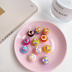 Непрозрачные акриловые бусины OACR-E026-01