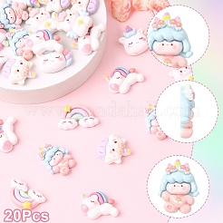 Кабошоны из непрозрачной смолы&nbsp;CRES-YW0002-72