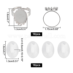 DIY-Set zur Herstellung halbrunder Ringe&nbsp;DIY-AR0002-10