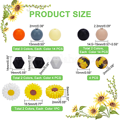 10 стиль силиконовые бусины SIL-GA0001-07