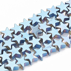 Electroplate non magnetici ematite sintetico fili di perline&nbsp;G-N0318-21-A