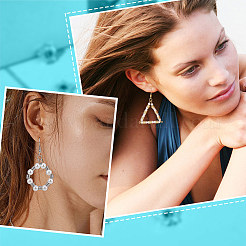 60 шт. 2-х цветные бусины из нержавеющей стали 201&nbsp;STAS-UN0051-11