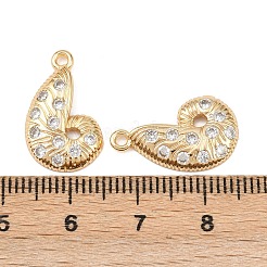 Ottone micro spianare pendenti zirconi&nbsp;KK-K407-46F-G