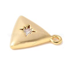 Латунные микропаве прозрачные подвески с фианитом KK-U064-08G