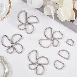 40 anneau en D en fer de 4 styles&nbsp;IFIN-SP0001-22P