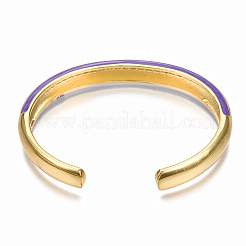 Браслеты-манжеты с прозрачным кубическим цирконием из латуни с микропаве&nbsp;BJEW-N302-004C-NF