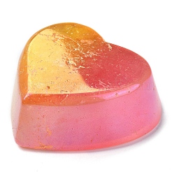Чаша в форме сердца из натурального кварца с гальваническим покрытием&nbsp;DJEW-C010-01