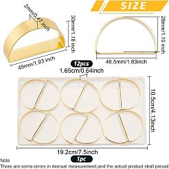 D-образные железные кольца для салфеток AJEW-FG0001-64