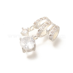 Латунные микро проложить кубического циркония подвески KK-C085-12S