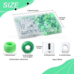 Прозрачные и непрозрачные акриловые бусины&nbsp;KY-FS0001-26B