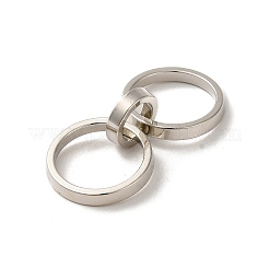 合金ペンダント  カドミウムフリー＆鉛フリー  リング  プラチナ  30.5mm  穴：8.5mm&nbsp;FIND-A038-09P