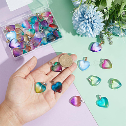 40 pièces 10 couleurs pendentifs au chalumeau faits à la main&nbsp;LAMP-PH0001-54