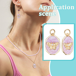 10 шт. Латунные подвески с микропаве&nbsp;ZIRC-BC0015-13