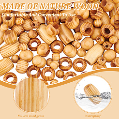 3 стиль деревянные бусины WOOD-AN0001-02