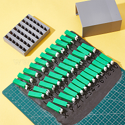 Наборы глиняных штампов с заглавными буквами из пластика&nbsp;DIY-WH0750-114B