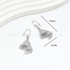 Pendientes colgantes de aro geométricos de latón para mujer&nbsp;JR6007