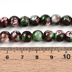 Выпечка окрашенные стеклянные бусины&nbsp;X1-DGLA-N003-8mm-A09