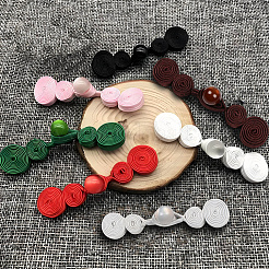 12 шт. пряжка из полиэфирной смолы для китайского торжественного платья&nbsp;DIY-CY0001-86D