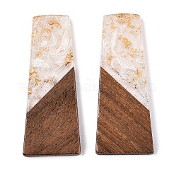 Подвески из непрозрачной смолы и ореха RESI-T058-04M