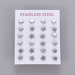 Серьги-гвоздики из нержавеющей стали 304&nbsp;X-EJEW-F227-12P