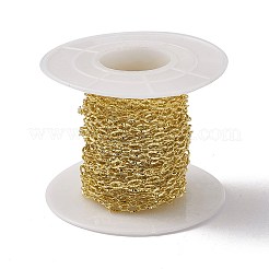 Латунные текстурированные овальные звенья цепи CHC-P010-06G