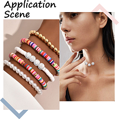 40 шт. 10 стиля антикоррозийных бусин из нержавеющей стали 304 STAS-BBC0007-54