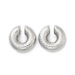 Orecchini a polsino a forma di C in acciaio inossidabile 304 per donna&nbsp;EJEW-M068-06P
