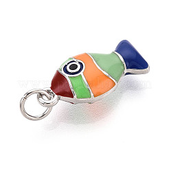 Подвески из латуни и эмали KK-T079-02A-P