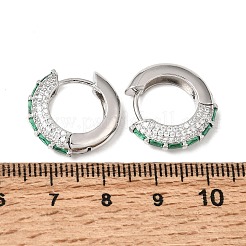 Créoles en laiton avec zircone cubique de micro pave&nbsp;KK-CBA8324-22P-03