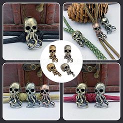 2 шт. 2-х цветные латунные европейские бусины KK-FH0004-59