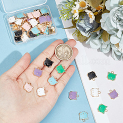 48 шт. 6 цвета экологически чистые подвески из цинкового сплава&nbsp;ENAM-GO0001-09