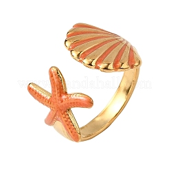 Кольца-манжеты из нержавеющей стали 304 с эмалевым покрытием&nbsp;RJEW-S650-06G-02A