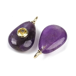 Подвески из натурального аметиста &nbsp;G-H322-01G-01