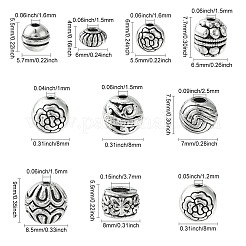 50 stücke 10 stile tibetanische legierung abstandshalterperlen&nbsp;FIND-CJ0001-57