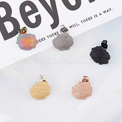 20 шт. 5-цветная фурнитура для сережек-гвоздиков из нержавеющей стали 304&nbsp;STAS-DC0013-05