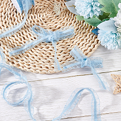 Чинлон с эластичной плиссированной кружевной отделкой OCOR-WH0060-44D