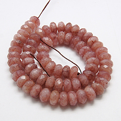 Природного кварца клубники нитей бисера G-G255-10x6mm-11