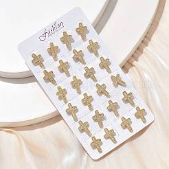 Серьги-гвоздики из циркония&nbsp;EJEW-D305-07G