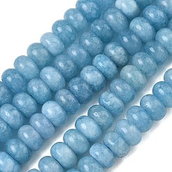 Chapelets de perles en jade blanc naturel teinté&nbsp;GG-CBA9281-A17-5x8mm