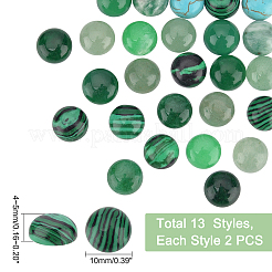 Cabochon di pietre preziose naturali e sintetiche da 26 pz 13&nbsp;G-PH0001-76