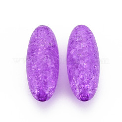 Прозрачных бусин акриловые треск CACR-S010-01