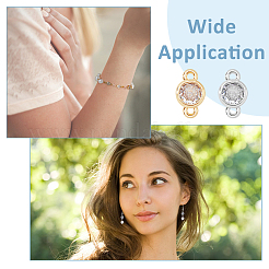 32 шт. 2 цвета экологически чистые подвески-подвески для коннекторов из латуни с покрытием из кубического циркония&nbsp;KK-FH0007-31