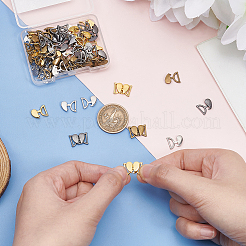 40 шт. 4-х цветные застежки-кнопки из сплава FIND-WR0010-53