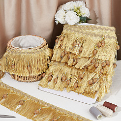 Отделка из полиэстерового кружева с кисточками длиной 6 м&nbsp;OCOR-OC0001-51C