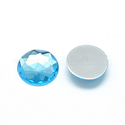 Акриловые горные хрусталь плоские задние кабошоны&nbsp;LS-X-GACR-Q008-8mm-04