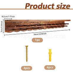 Présentoirs muraux multifonctionnels en bois de pin&nbsp;ODIS-WH0079-061