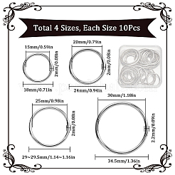 40 шт. 4 стиля соединительных колец из цинкового сплава&nbsp;FIND-SP0002-79P