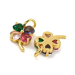 Латунь с разноцветными подвесками из кубического циркония&nbsp;KK-G490-19G